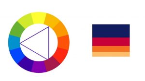 Triadic colour pallet 