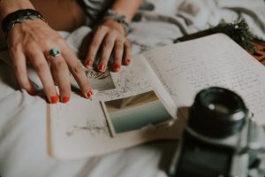  capturing memories by journaling daily.